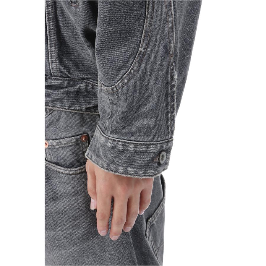 【P2倍 / SALE】DISTORTED CUTTING DENIM JACKET - BLACK (25AW24BL235) doublet(ダブレット) |  | 04