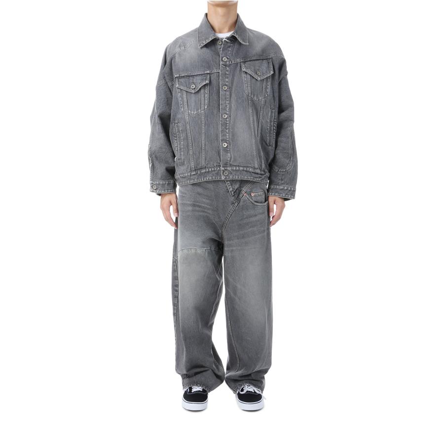 【SALE】DISTORTED CUTTING DENIM JACKET - BLACK (25AW24BL235) doublet(ダブレット) |  | 05