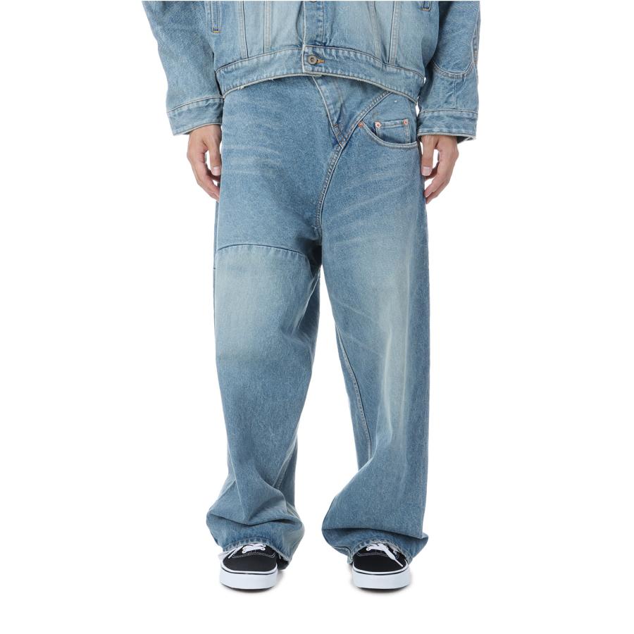 【P2倍】DISTORTED CUTTING DENIM PANTS - INDIGO (25AW24PT323) doublet(ダブレット) | 