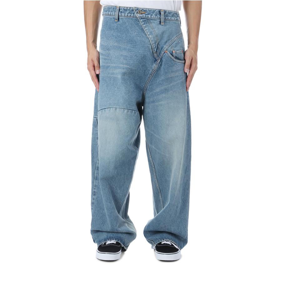【P2倍 / SALE】DISTORTED CUTTING DENIM PANTS - INDIGO (25AW24PT323) doublet(ダブレット) |  | 01
