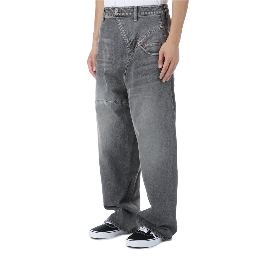 【P2倍】DISTORTED CUTTING DENIM PANTS - BLACK (25AW24PT323) doublet(ダブレット) |  | 02