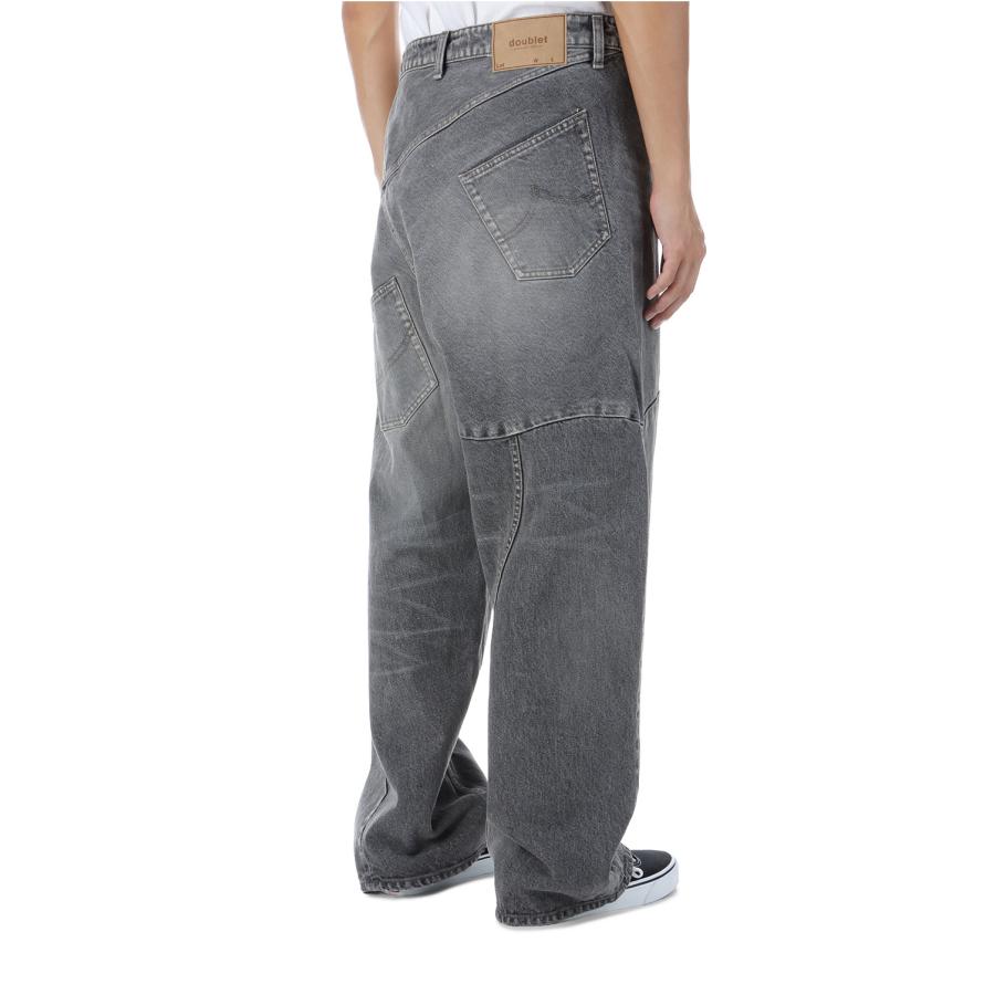 【P2倍】DISTORTED CUTTING DENIM PANTS - BLACK (25AW24PT323) doublet(ダブレット) |  | 03