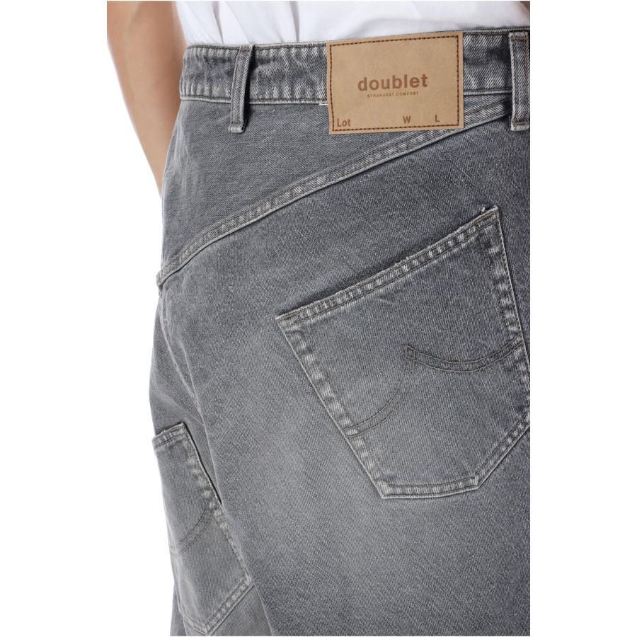 【P2倍 / SALE】DISTORTED CUTTING DENIM PANTS - BLACK (25AW24PT323) doublet(ダブレット) |  | 04