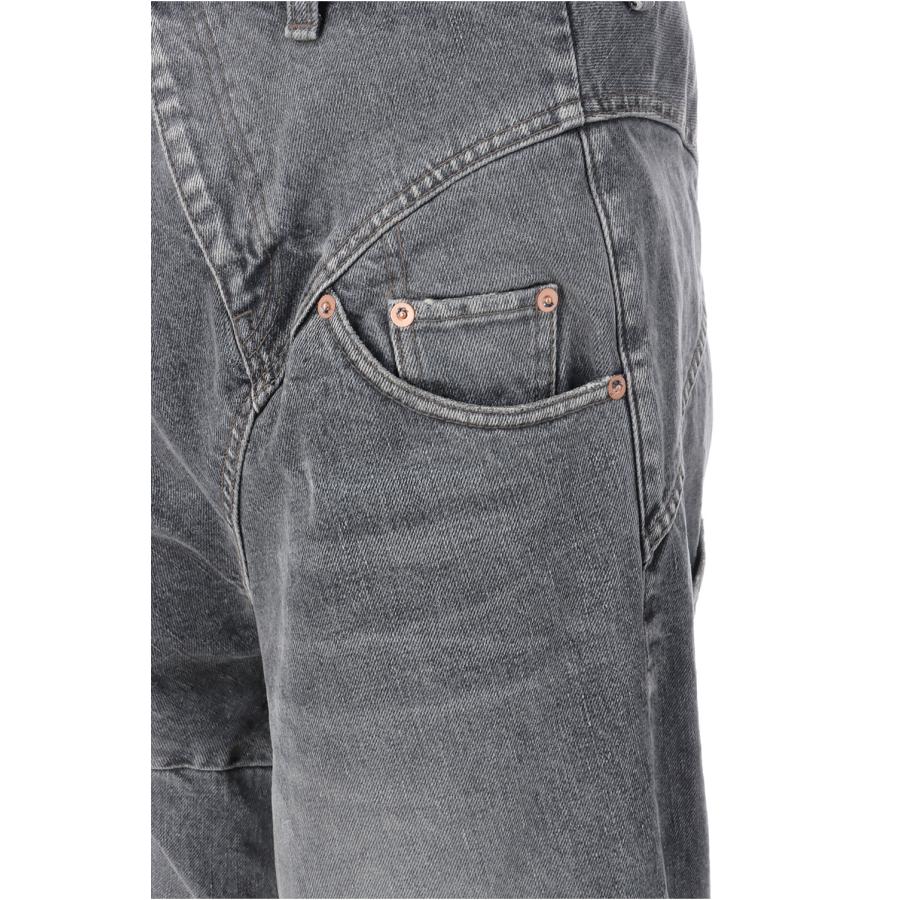 【P2倍 / SALE】DISTORTED CUTTING DENIM PANTS - BLACK (25AW24PT323) doublet(ダブレット) |  | 05