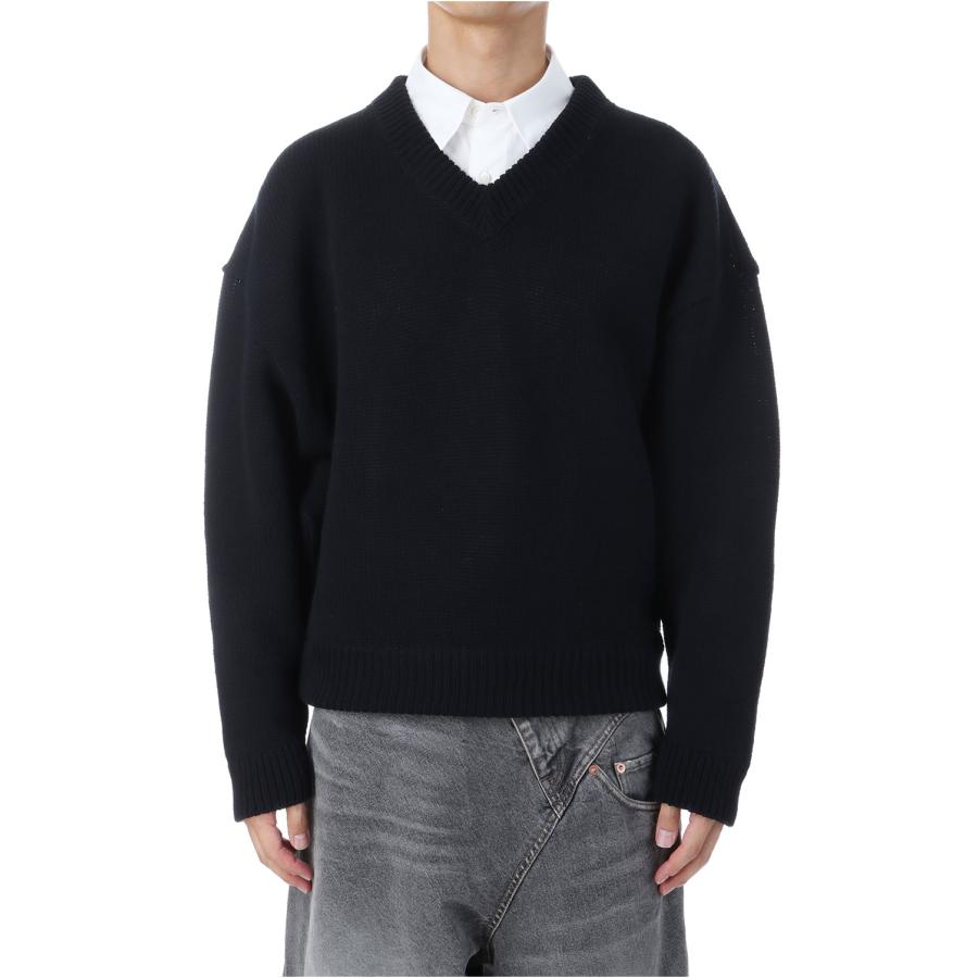 【P2倍】BOUNCE FUSION KNIT PULLOVER - BLACK (25AW67KN196) doublet(ダブレット) | 