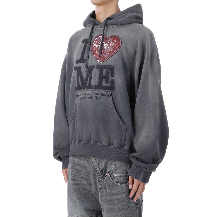 GRIP-LOVE HOODIE - BLACK (25AW50CS400) doublet(ダブレット