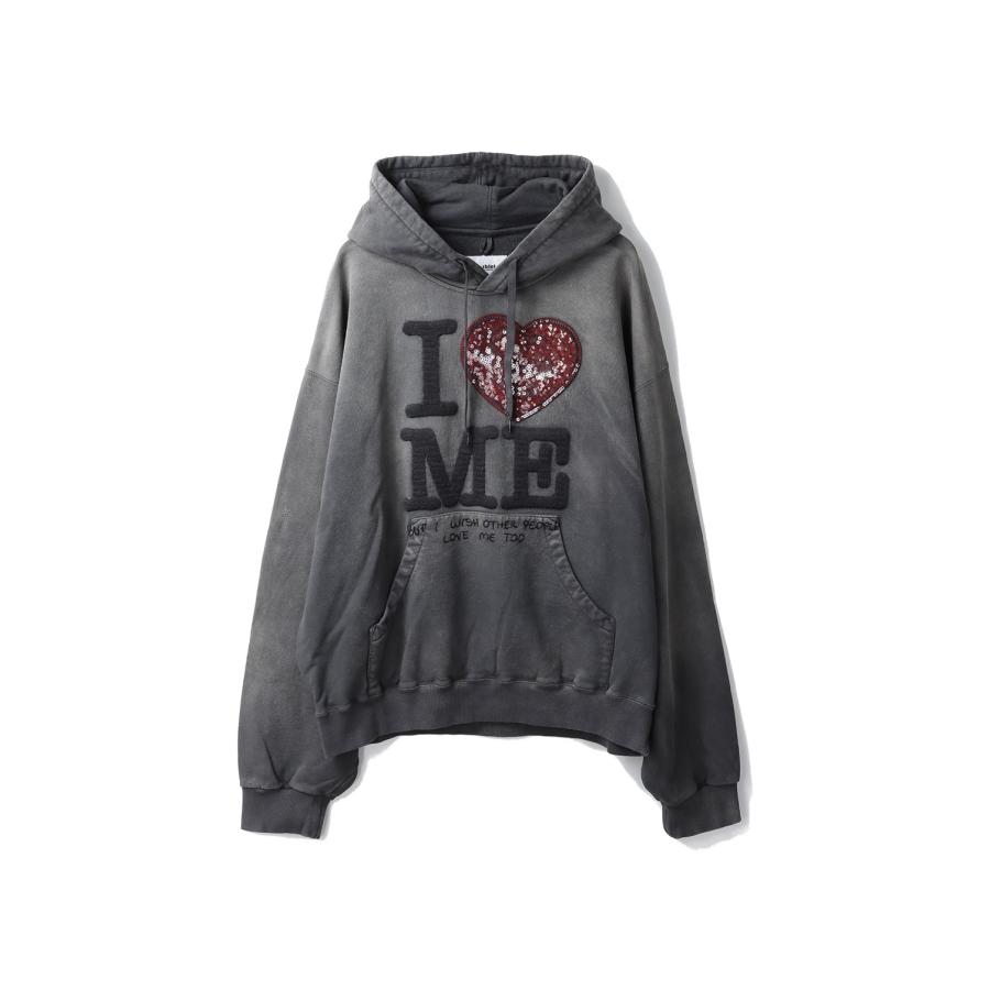 GRIP-LOVE HOODIE - BLACK (25AW50CS400) doublet(ダブレット