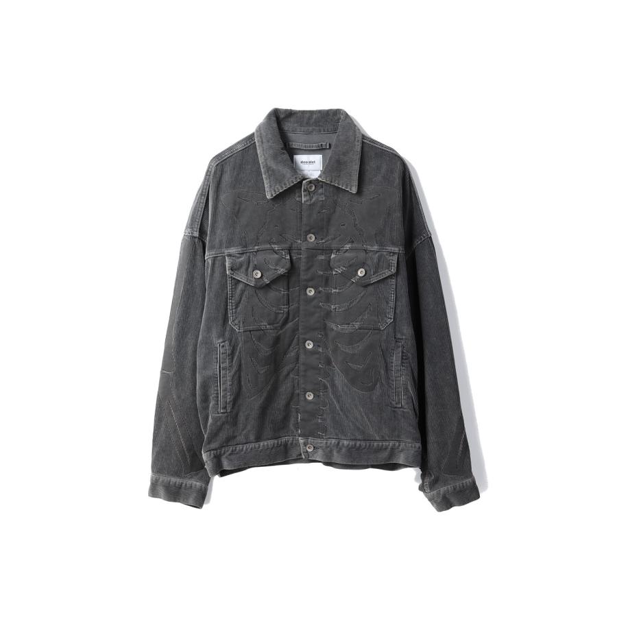 【P2倍】BONE APPLIQUE CORDUROY JACKET - GREY (25AW30BL238) doublet(ダブレット) |  | 05