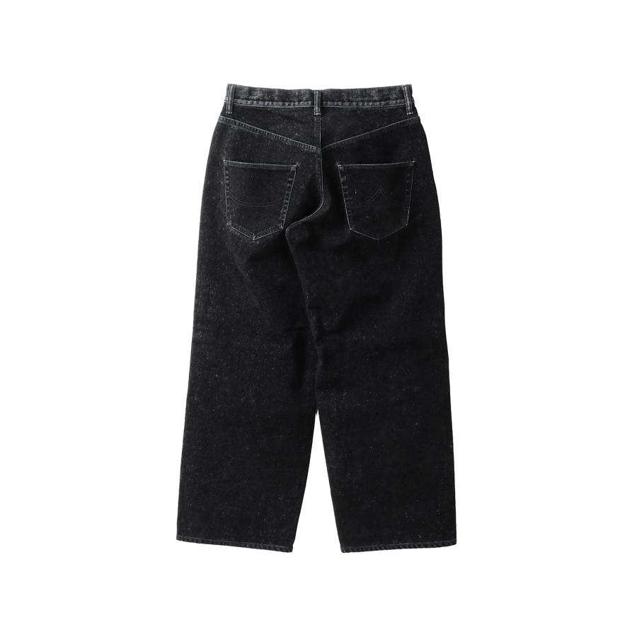 【P2倍 / SALE】FLOCKED DEINM EMBROIDERED PANTS - BLACK (25AW20PT325) doublet(ダブレット) |  | 01