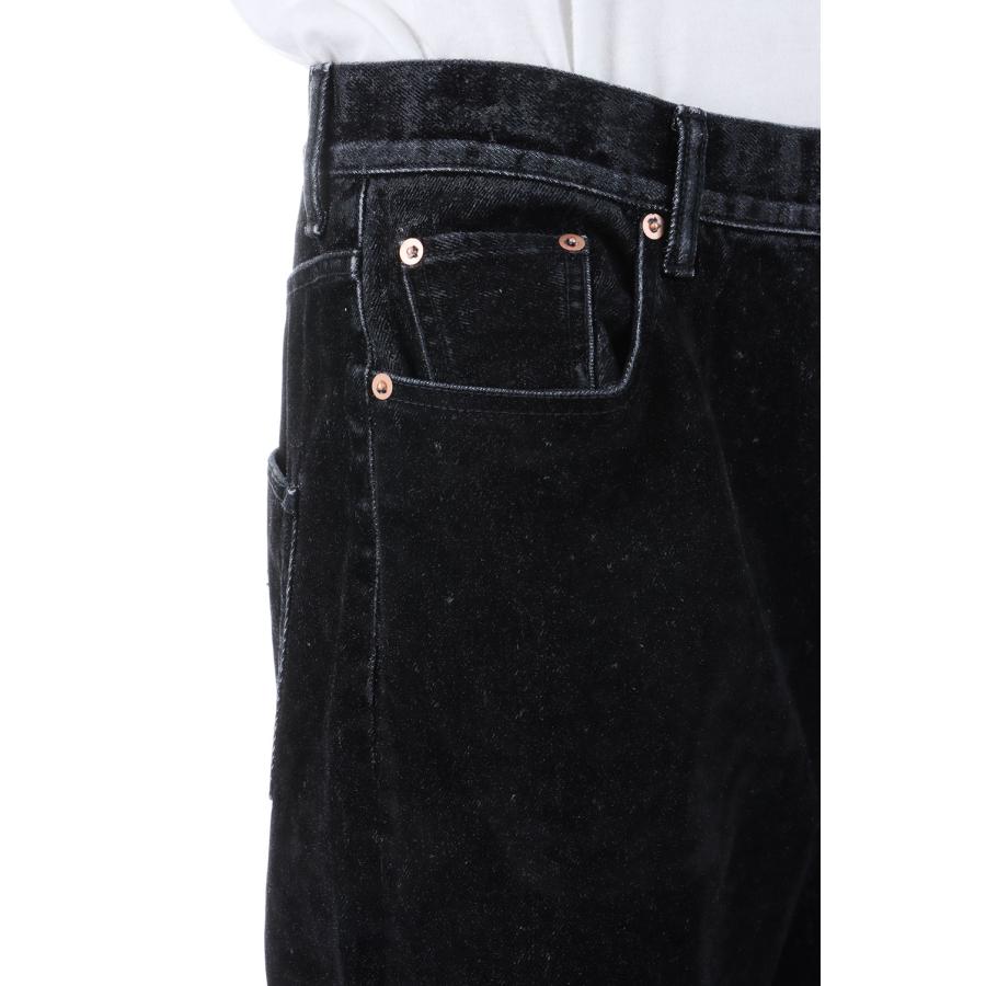 【P2倍】FLOCKED DEINM EMBROIDERED PANTS - BLACK (25AW20PT325) doublet(ダブレット) |  | 06