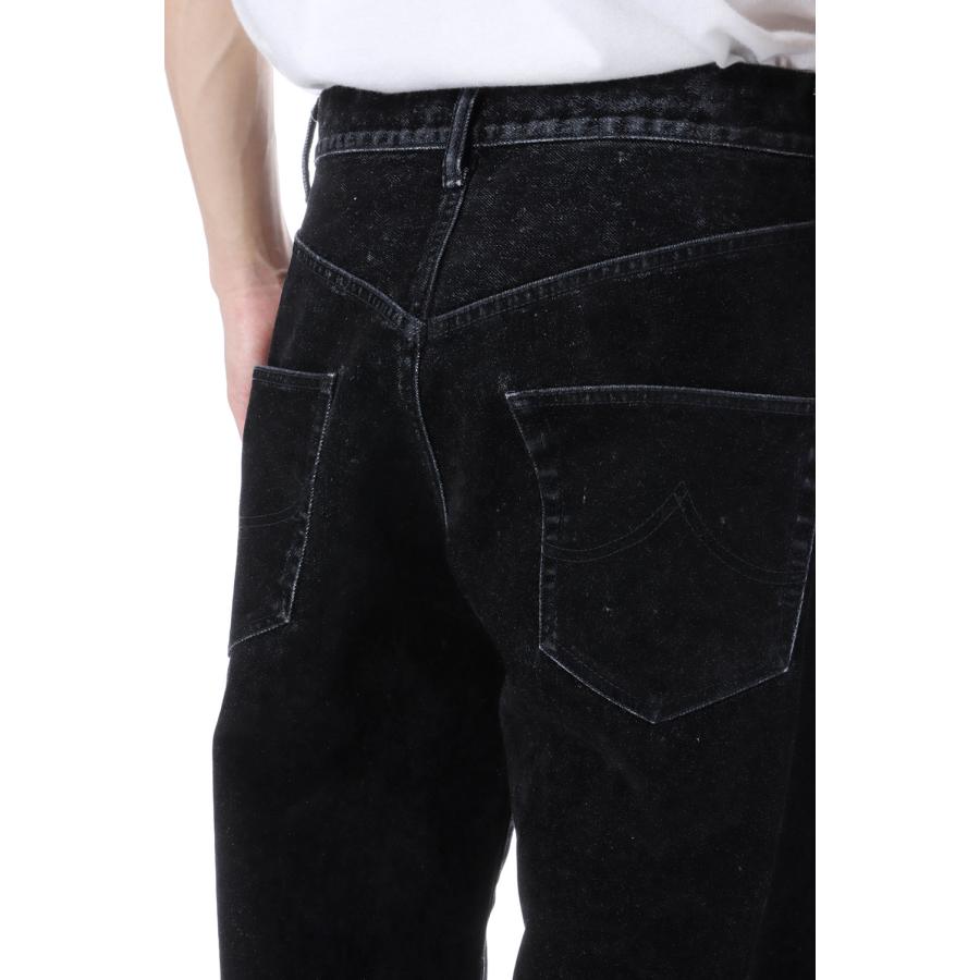 【P2倍】FLOCKED DEINM EMBROIDERED PANTS - BLACK (25AW20PT325) doublet(ダブレット) |  | 07