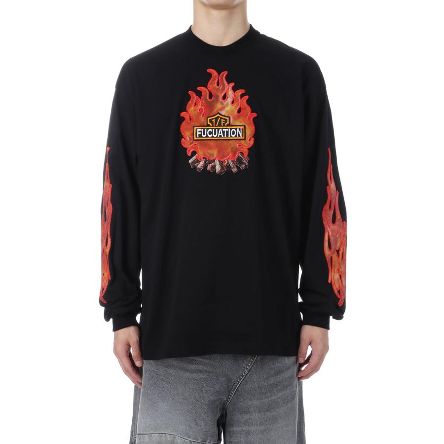 【P2倍】1/F FLUCTUATION LENTICULAR L/S T-SHIRT - BLACK (25AW46CS409) doublet(ダブレット) |  | 02