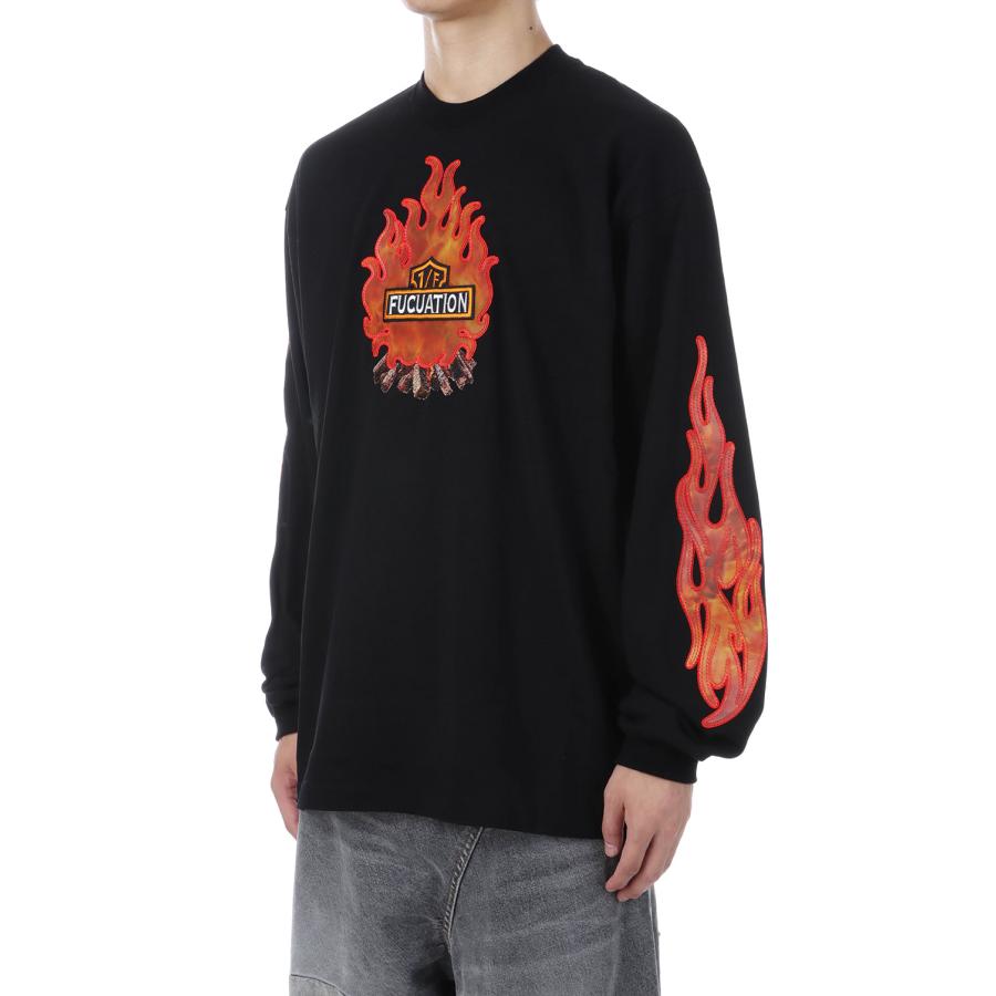 【P2倍 / SALE】1/F FLUCTUATION LENTICULAR L/S T-SHIRT - BLACK (25AW46CS409) doublet(ダブレット) |  | 03