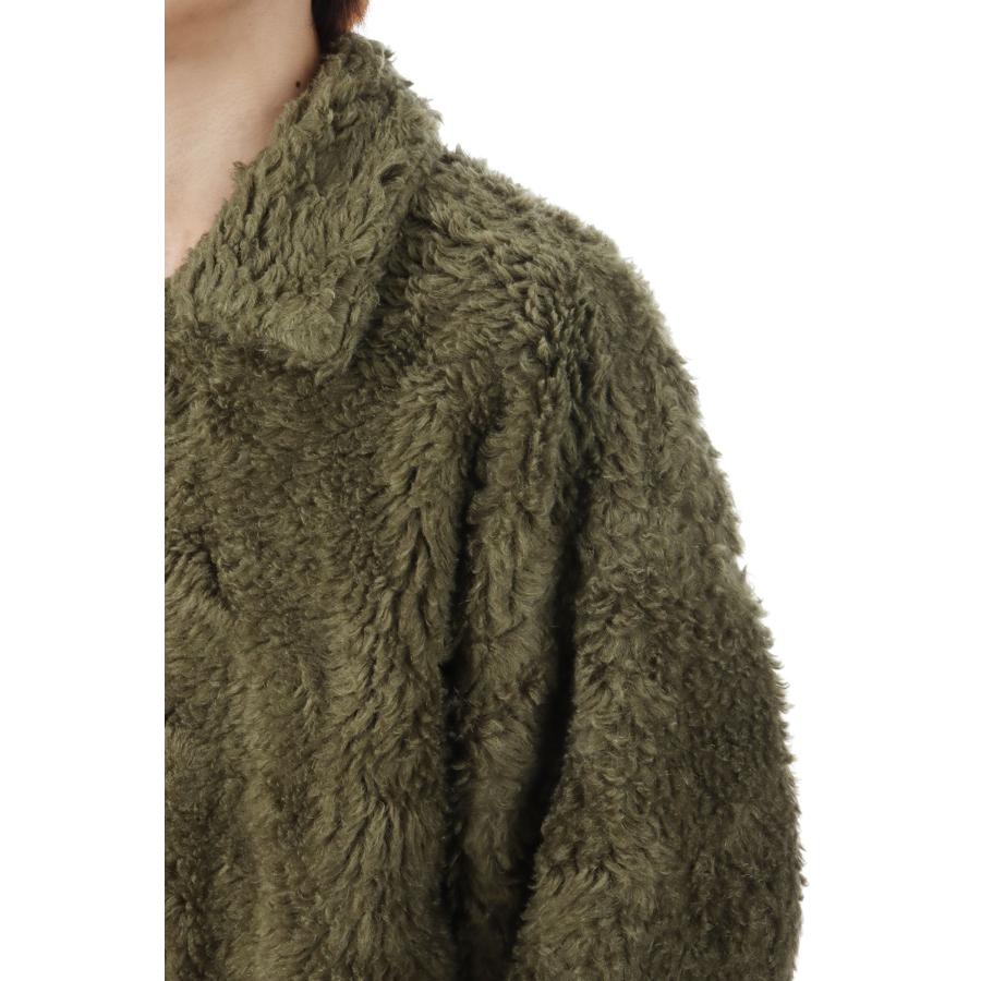 【P2倍】HAND-PAINTED HEMP FAUX FUR JACKET - KHAKI (25AW10BL227) doublet(ダブレット) |  | 03