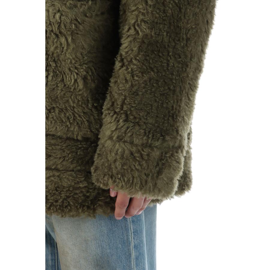【P2倍】HAND-PAINTED HEMP FAUX FUR JACKET - KHAKI (25AW10BL227) doublet(ダブレット) |  | 04
