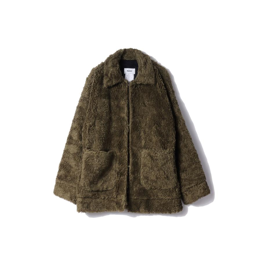 【P2倍】HAND-PAINTED HEMP FAUX FUR JACKET - KHAKI (25AW10BL227) doublet(ダブレット) |  | 06