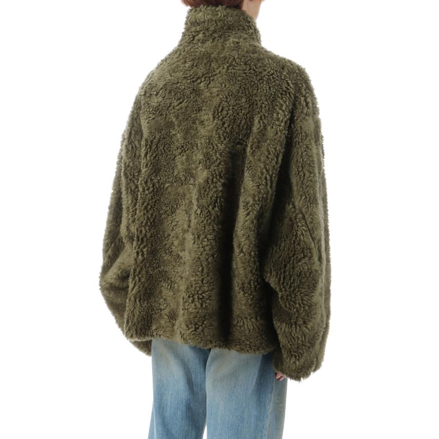 【P2倍 / SALE】HEMP FAUX FUR ZIP-UP JACKET - KHAKI (25AW10BL231) doublet(ダブレット) |  | 02