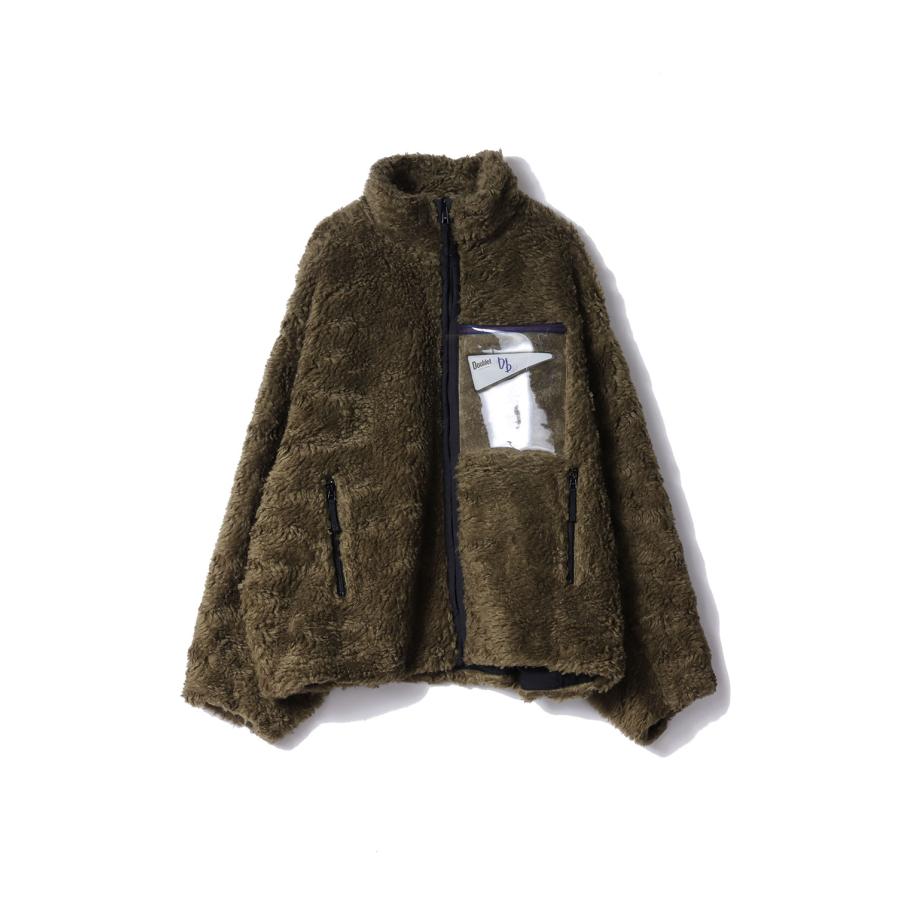 【P2倍 / SALE】HEMP FAUX FUR ZIP-UP JACKET - KHAKI (25AW10BL231) doublet(ダブレット) |  | 05
