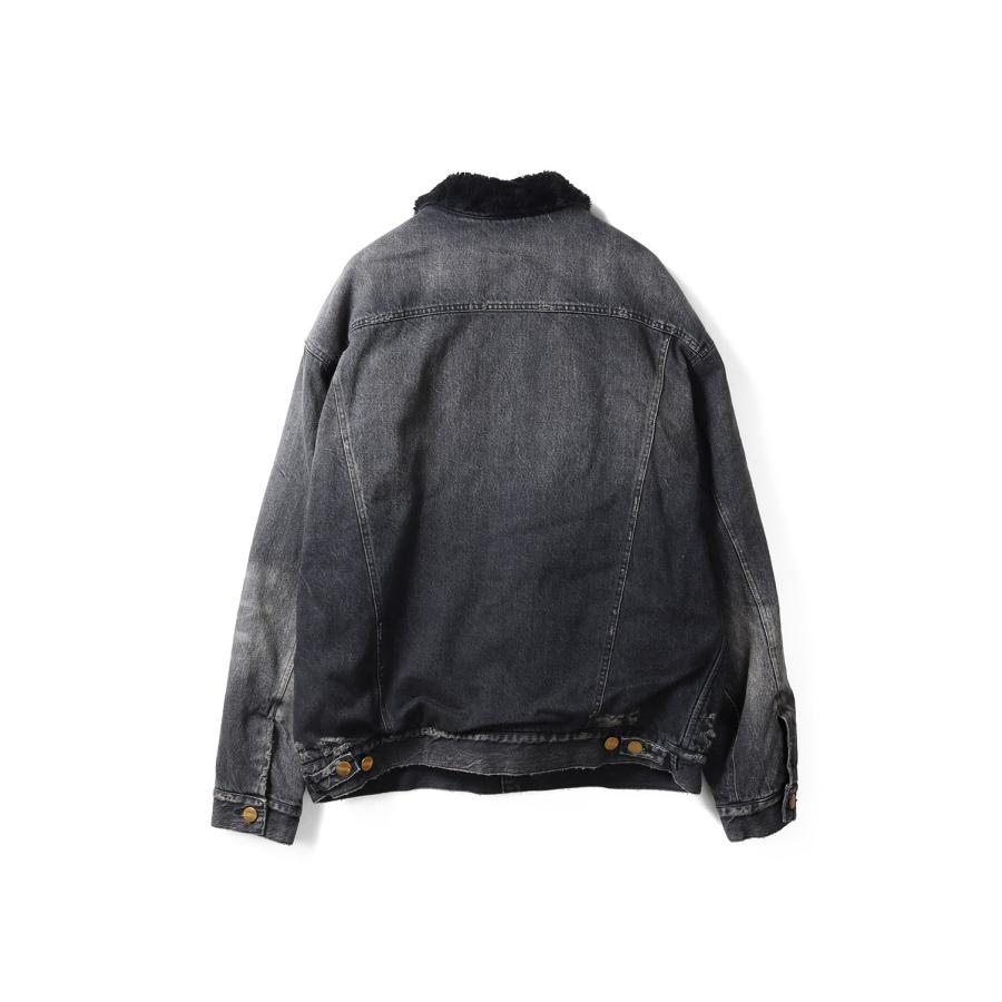 【P5倍】Boa Lining Denim Jacket - BLACK (G15BL048) KAMIYA(カミヤ) |  | 01
