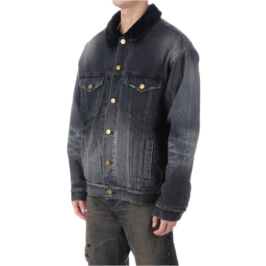 【P5倍】Boa Lining Denim Jacket - BLACK (G15BL048) KAMIYA(カミヤ) |  | 03
