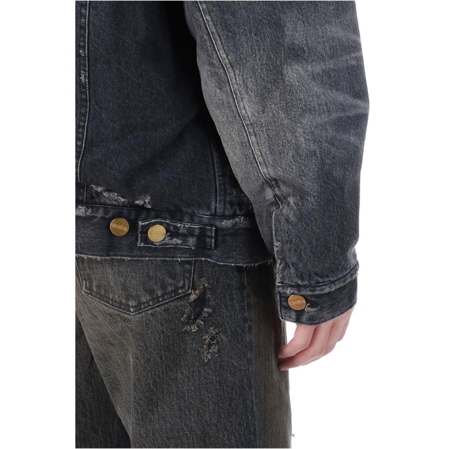 【P5倍】Boa Lining Denim Jacket - BLACK (G15BL048) KAMIYA(カミヤ) |  | 05