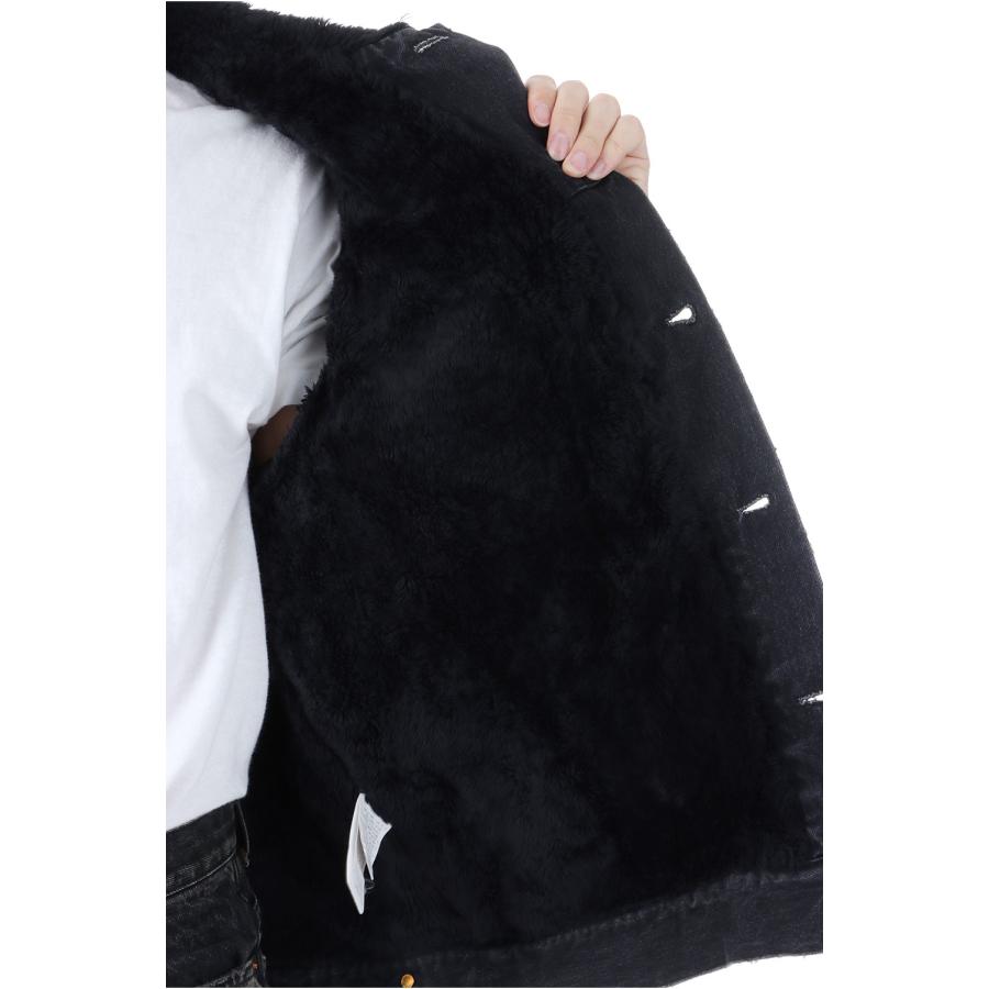 【P5倍】Boa Lining Denim Jacket - BLACK (G15BL048) KAMIYA(カミヤ) |  | 07