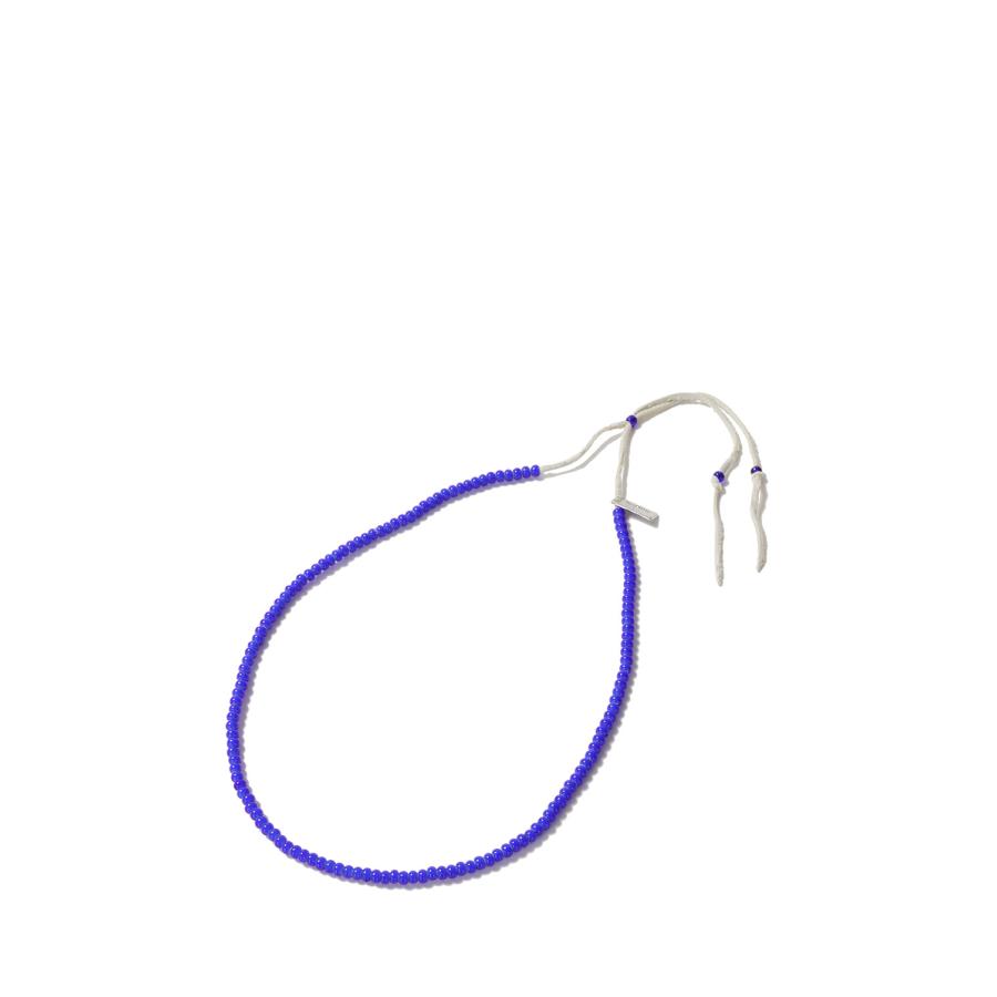 【P5倍】Glass Beaded Necklace - BLUE (G15AC216) KAMIYA(カミヤ) | 