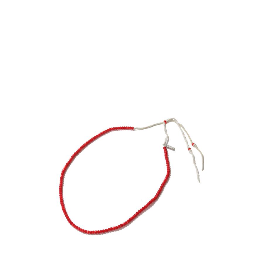 【P5倍】Glass Beaded Necklace - RED (G15AC216) KAMIYA(カミヤ) | 