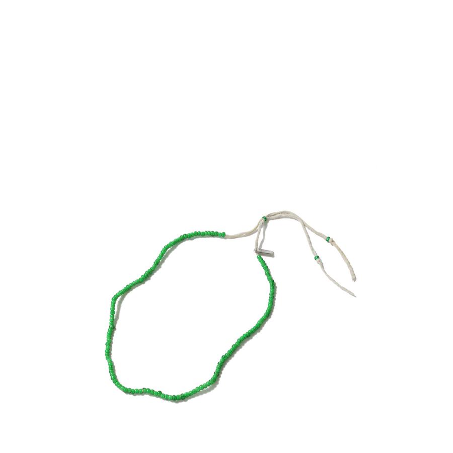 【P5倍】Glass Beaded Necklace - GREEN (G15AC216) KAMIYA(カミヤ) | 