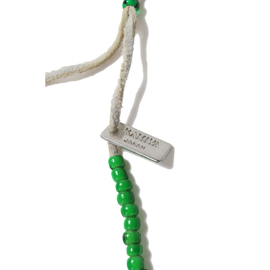 【P5倍】Glass Beaded Necklace - GREEN (G15AC216) KAMIYA(カミヤ) |  | 01