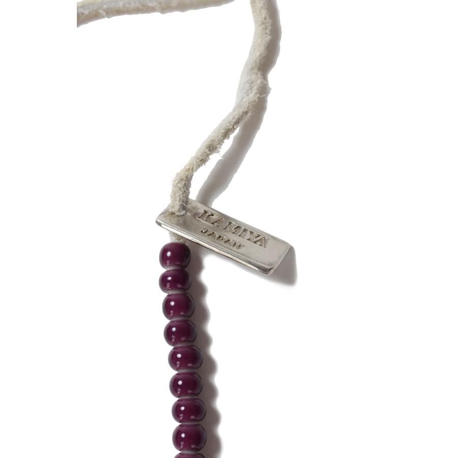 【P5倍】Glass Beaded Necklace - PURPLE (G15AC216) KAMIYA(カミヤ) |  | 01