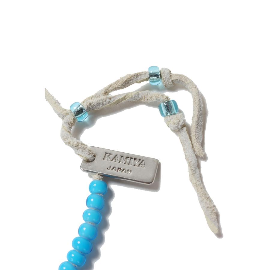 【P5倍】Glass Beaded Bracelet - AQUA (G15AC217) KAMIYA(カミヤ) |  | 01