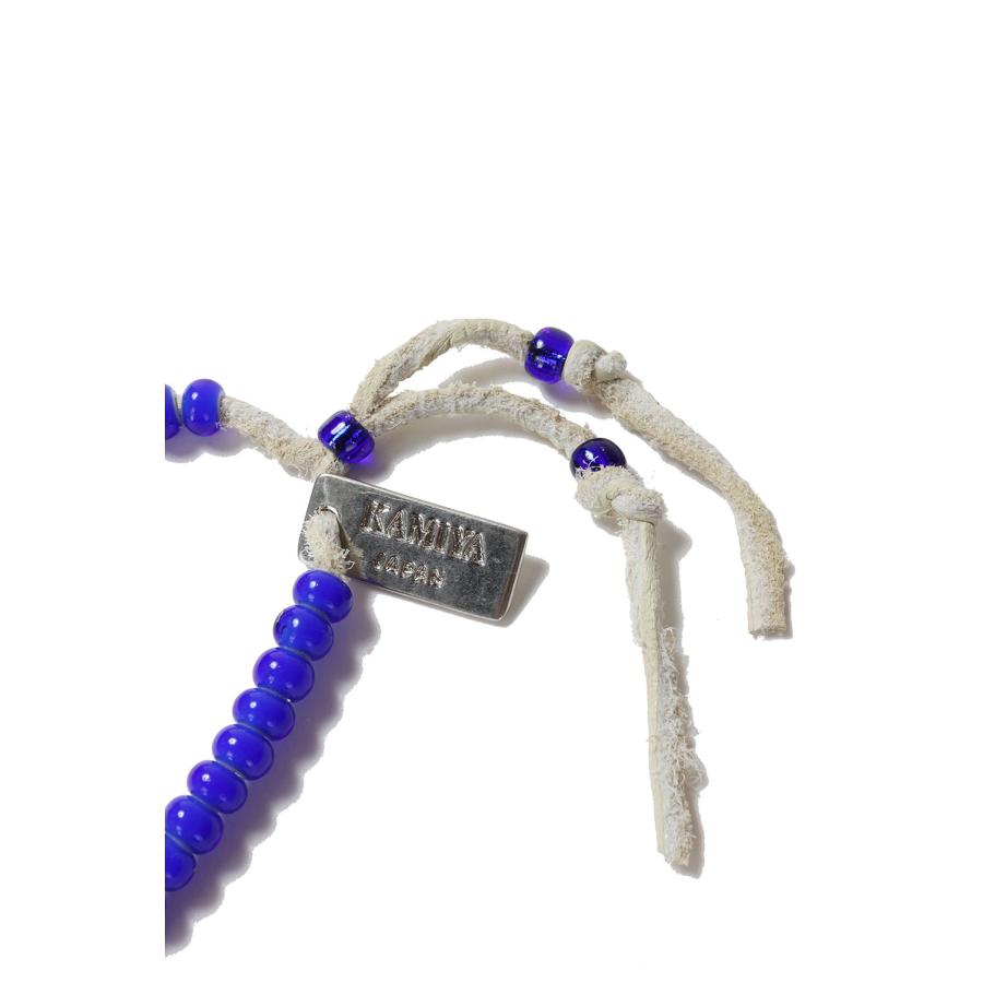 【P5倍】Glass Beaded Bracelet - BLUE (G15AC217) KAMIYA(カミヤ) |  | 01
