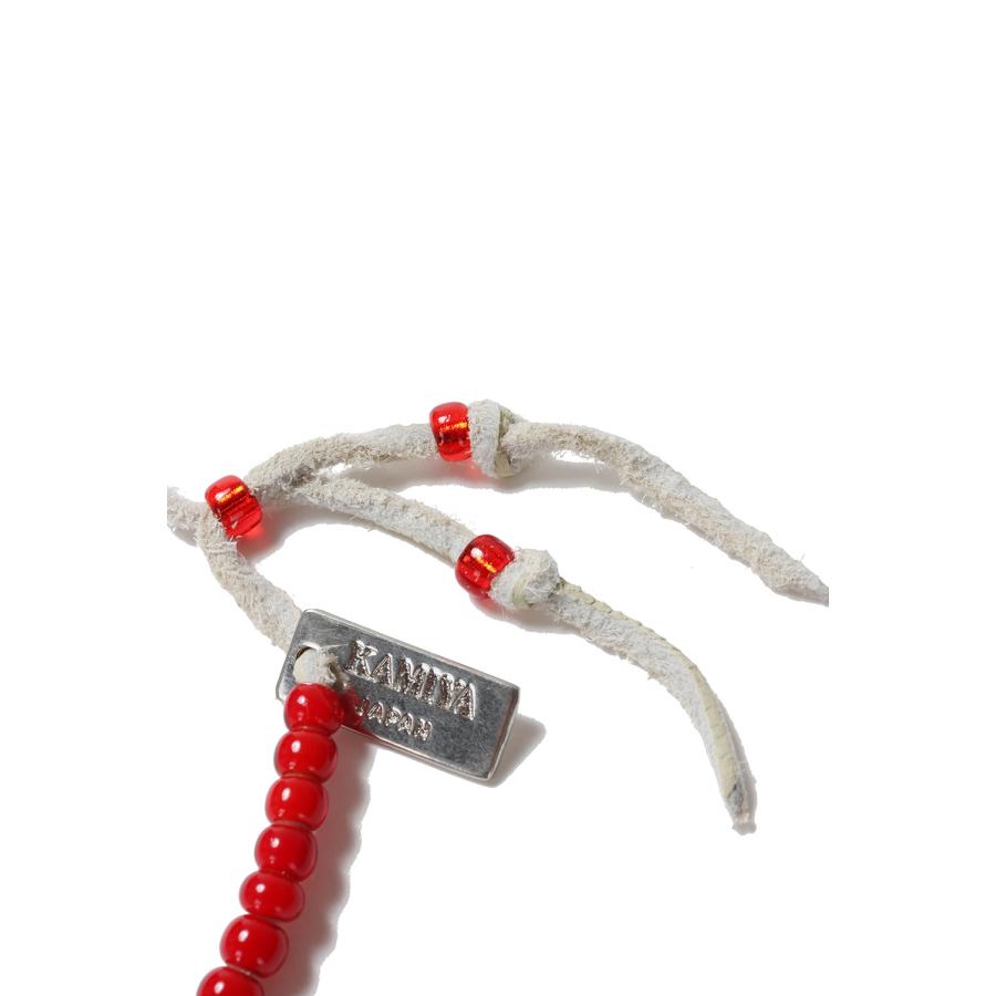 【P5倍】Glass Beaded Bracelet - RED (G15AC217) KAMIYA(カミヤ) |  | 01