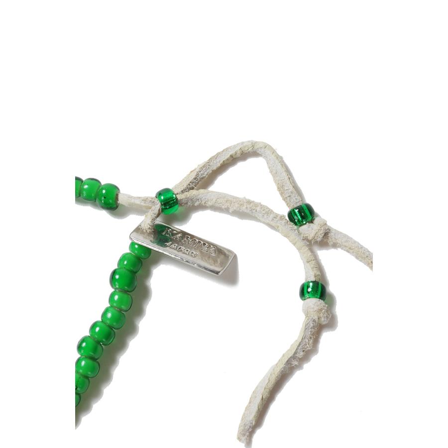 【P5倍】Glass Beaded Bracelet - GREEN (G15AC217) KAMIYA(カミヤ) |  | 01