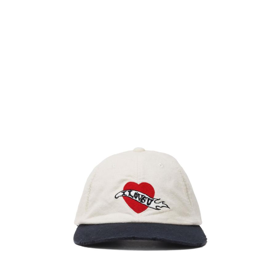 【P5倍】CA4LA x KAMIYA I LOVE U Distressed Cap - BLACK (G15CA103) KAMIYA(カミヤ) |  | 01