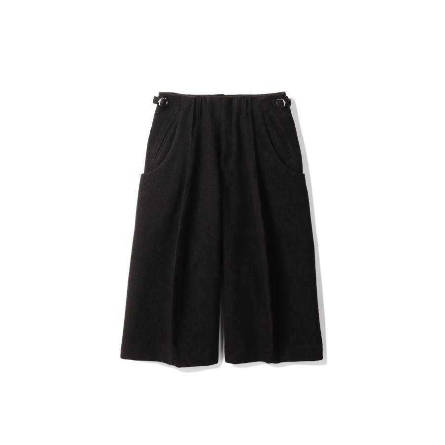 【SALE】S CURVED UTILITY CAPRI TROUSERS - BROWN (NF252P02) NVRFRGT(ネヴァーフォーゲット) | 