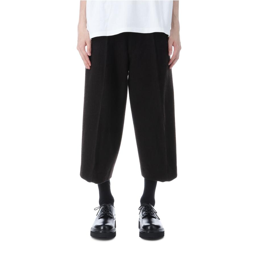 【SALE】S CURVED UTILITY CAPRI TROUSERS - BROWN (NF252P02) NVRFRGT(ネヴァーフォーゲット) |  | 02