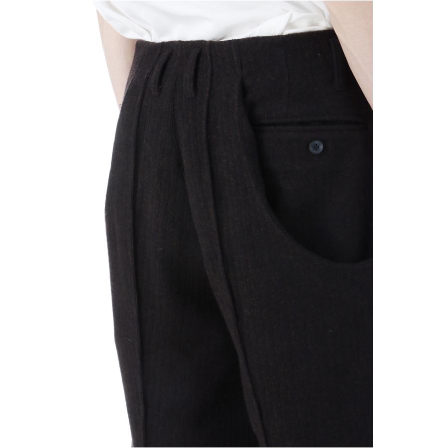 【SALE】S CURVED UTILITY CAPRI TROUSERS - BROWN (NF252P02) NVRFRGT(ネヴァーフォーゲット) |  | 05