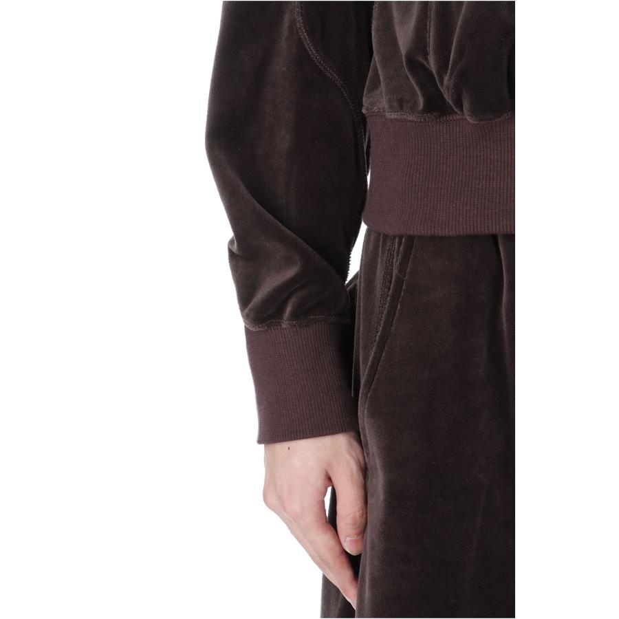 【SALE】VELOUR ZIP UP HOODIE - BROWN (NF252T04) NVRFRGT(ネヴァーフォーゲット) |  | 06