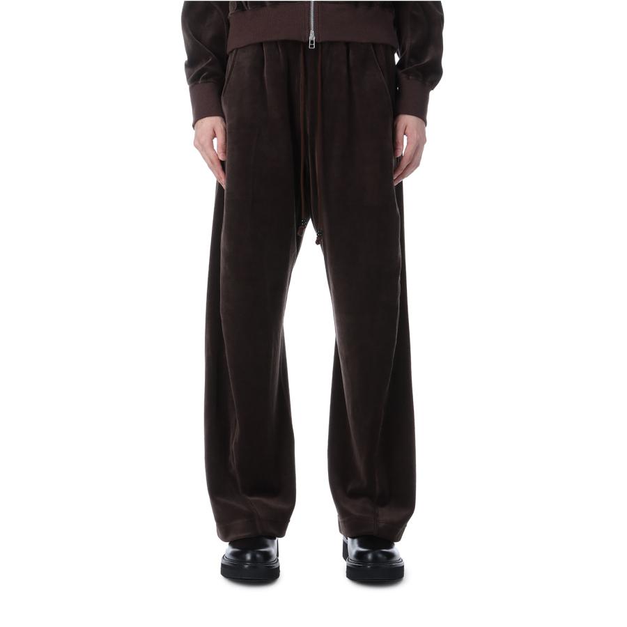 【SALE】VELOUR 3D TWISTED LOUNGE PANTS - BROWN (NF252P08) NVRFRGT(ネヴァーフォーゲット) |  | 02
