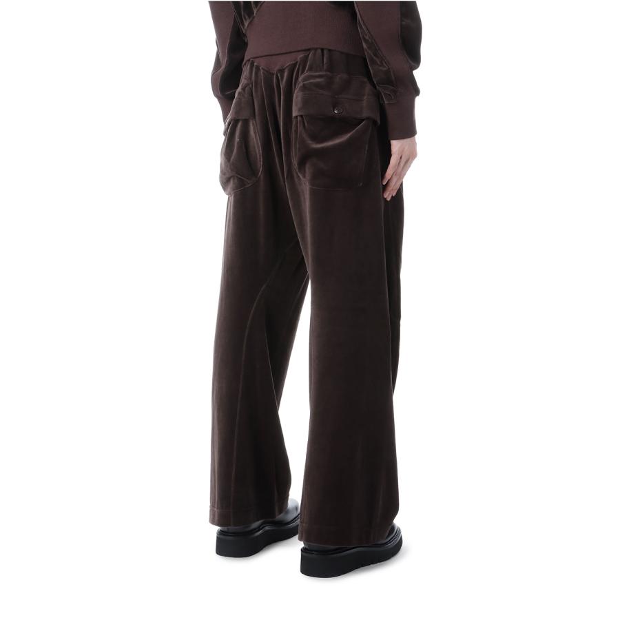 【SALE】VELOUR 3D TWISTED LOUNGE PANTS - BROWN (NF252P08) NVRFRGT(ネヴァーフォーゲット) |  | 04