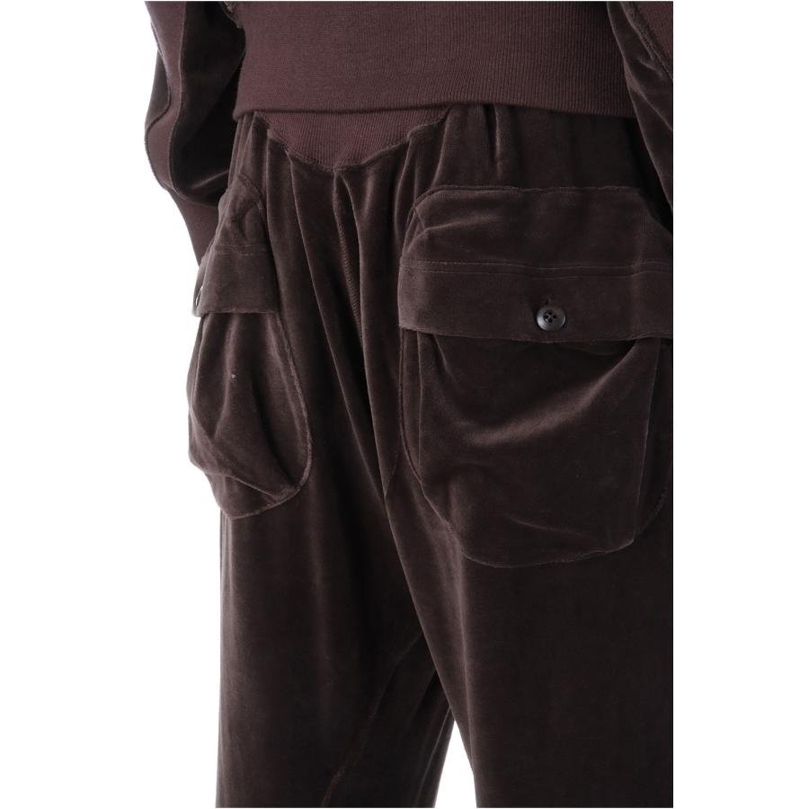 【SALE】VELOUR 3D TWISTED LOUNGE PANTS - BROWN (NF252P08) NVRFRGT(ネヴァーフォーゲット) |  | 05