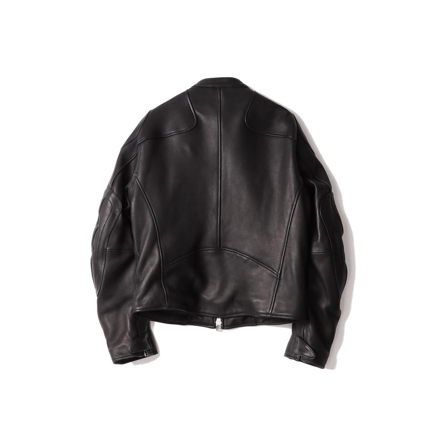LEATHER MOTORCYCLE JACKET - BLACK (NF252J06) NVRFRGT(ネヴァーフォーゲット) |  | 01