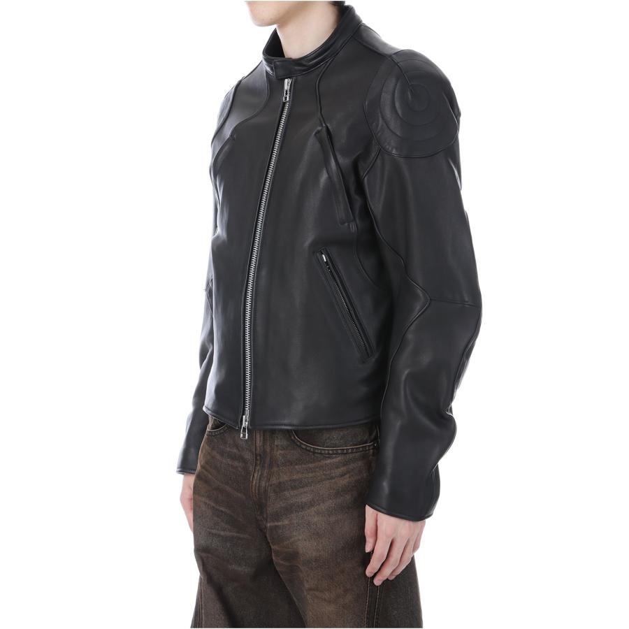 LEATHER MOTORCYCLE JACKET - BLACK (NF252J06) NVRFRGT(ネヴァーフォーゲット) |  | 03