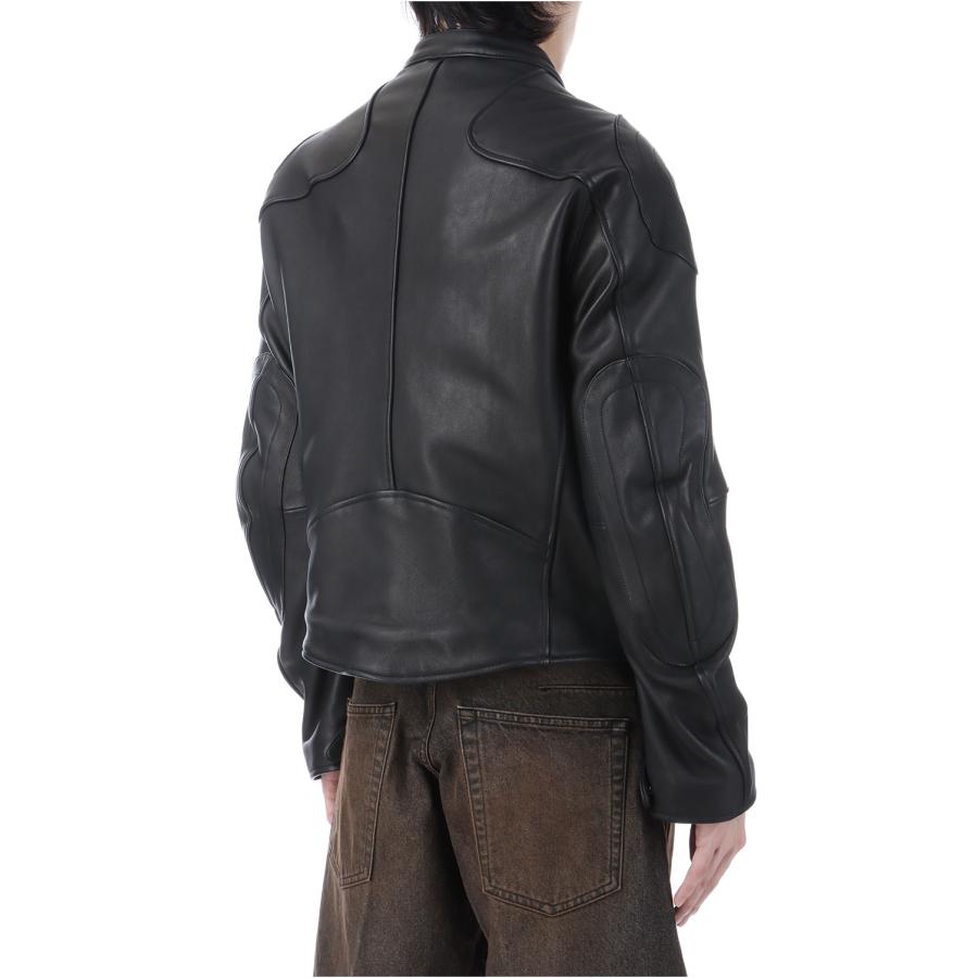 LEATHER MOTORCYCLE JACKET - BLACK (NF252J06) NVRFRGT(ネヴァーフォーゲット) |  | 04