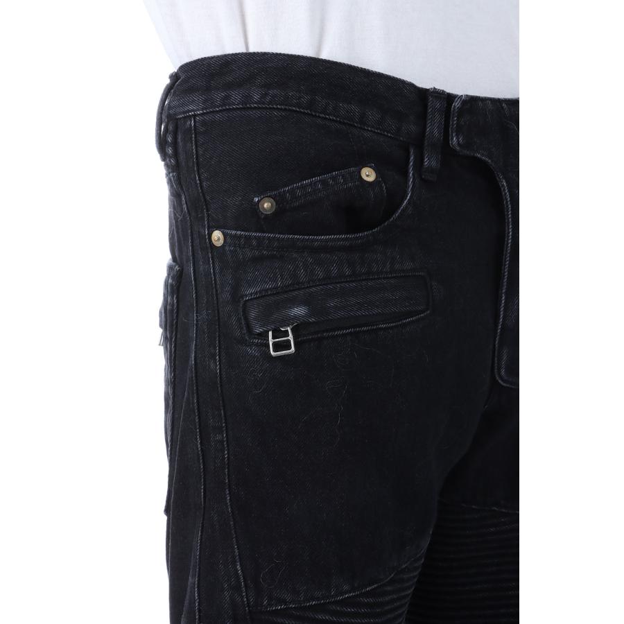 【SALE】3D TWISTED MOTO JEANS - FADED BLACK (NF252P05A) NVRFRGT(ネヴァーフォーゲット) |  | 05