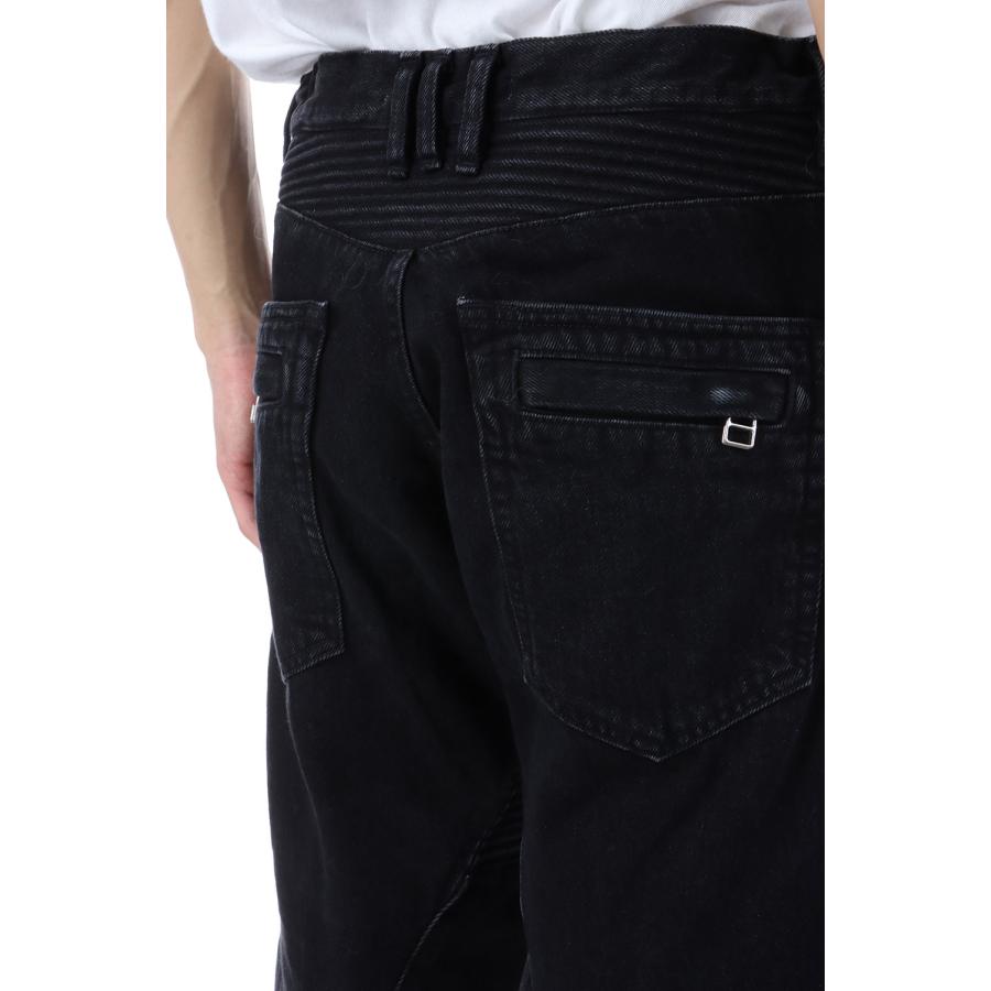 【SALE】3D TWISTED MOTO JEANS - FADED BLACK (NF252P05A) NVRFRGT(ネヴァーフォーゲット) |  | 06