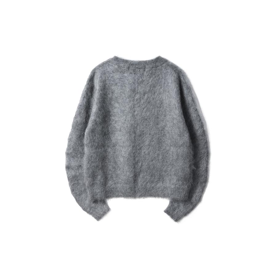【SALE】BRUSHED MOHAIR V-NECK SWEATER - LIGHT GREY (NF252K02) NVRFRGT(ネヴァーフォーゲット) |  | 01