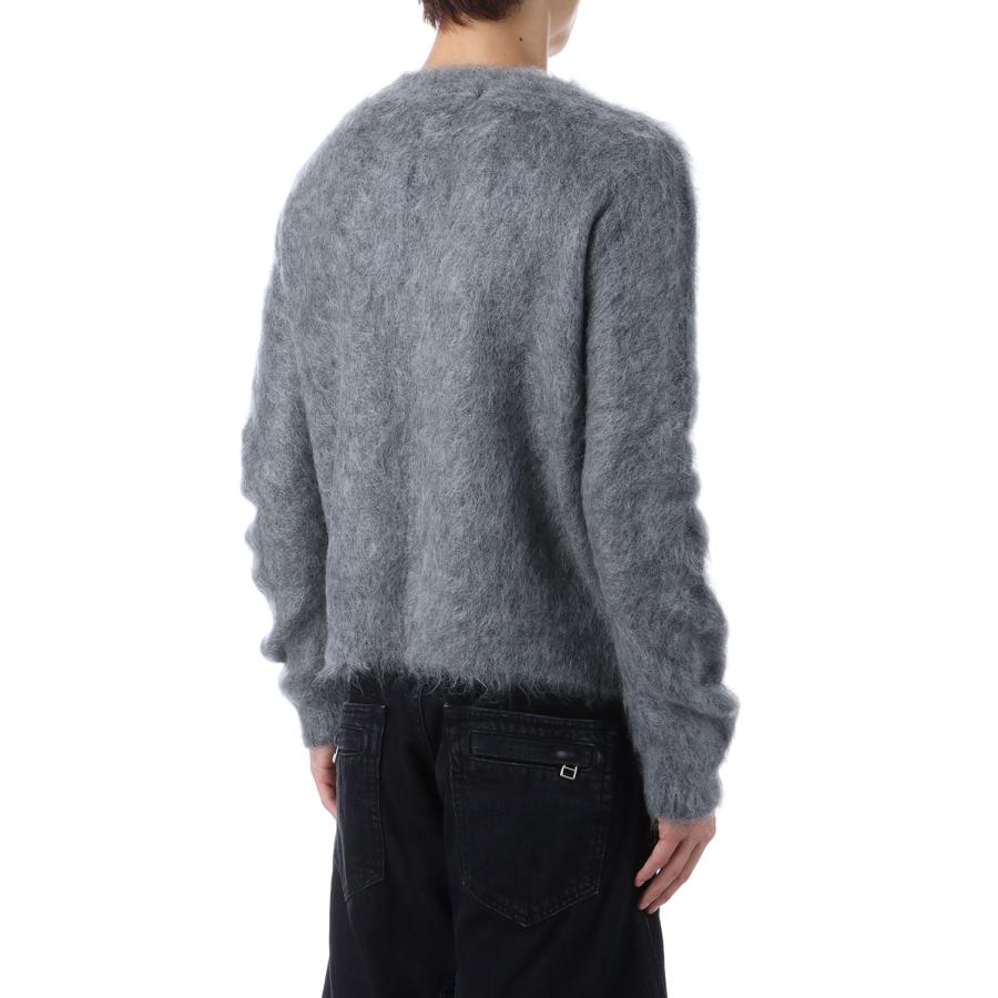 【SALE】BRUSHED MOHAIR V-NECK SWEATER - LIGHT GREY (NF252K02) NVRFRGT(ネヴァーフォーゲット) |  | 04